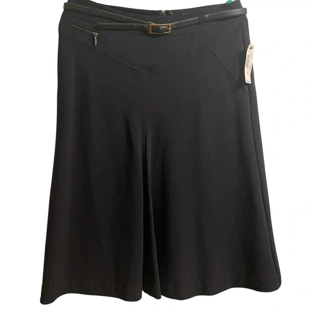 Worthington Skirt size 10 black, 28” L New w tag